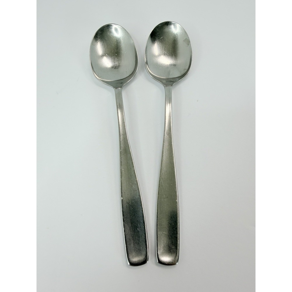 WMF LINE Teaspoons (Set of 2) Stainless Germany Triangle Mark 6 1/4"